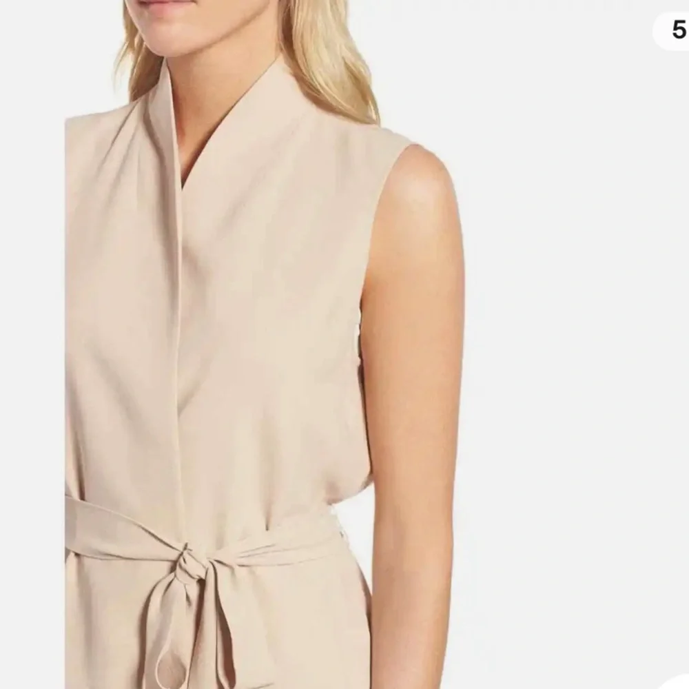 Eileen Fisher Belted Silk Vest